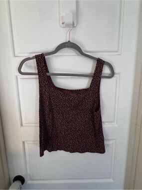 Women’s brown Leopard Print Tank Top - Stylish Summer Staple